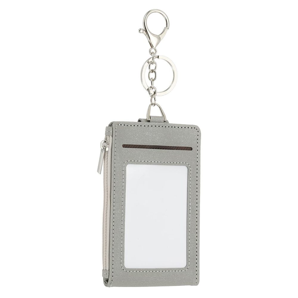 9297 Card Holder Keychain Wallet, Leather RFID Blocking Credit Card Holder